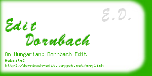 edit dornbach business card